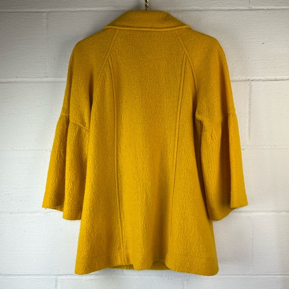 Sandro Yellow Wool Jacket, Small - Picture 4 of 4